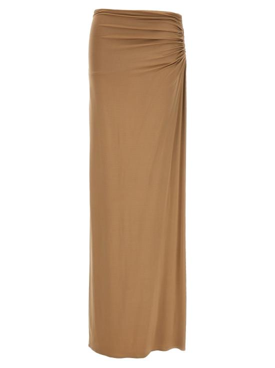  마그다뷰트림 스커트 LD177424BEIGE CAMEL