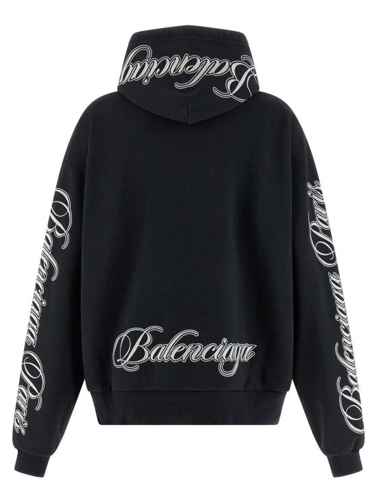  발렌시아가 후드 티셔츠 LD858143TTVM86552 BLACK - BALENCIAGA