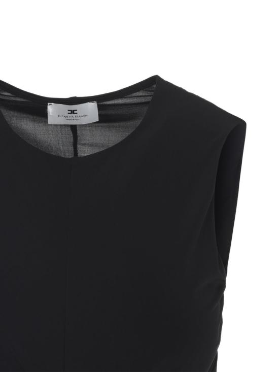  엘리자베타프랜치 민소매 티셔츠 TO03761E2110 P26 BLACK - ELISABETTA FRANCHI