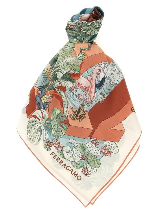  살바토레 페라가모 머플러/스카프 LD795106RUSTPETROLIO CORAL