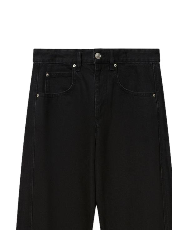  이자벨마랑 오리안 페이디드 데님 배럴 진 PA0584FA D1H04I02FK AI26 BLACK - ISABEL MARANT
