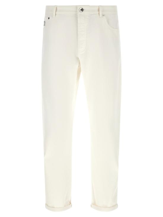  브루넬로 쿠치넬리 데님 팬츠 LDY277PX1290C7210 WHITE