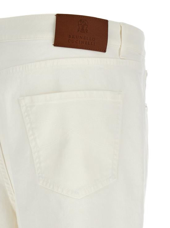  브루넬로 쿠치넬리 데님 팬츠 LDY277PX1290C7210 WHITE - BRUNELLO CUCINELLI