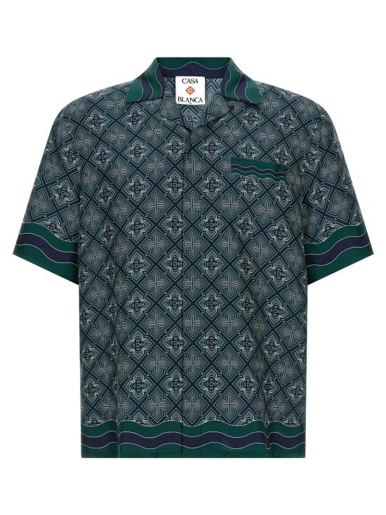  카사블랑카 셔츠 LDMPF26SH00308MONOGRAM GREEN