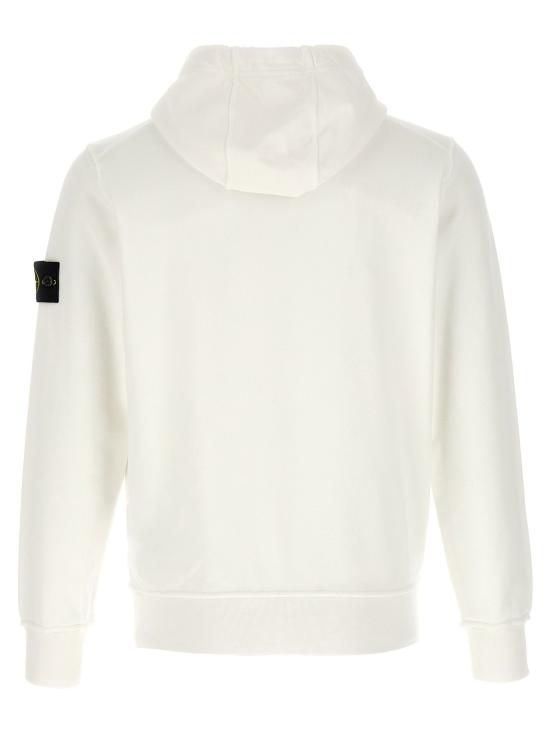  스톤 아일랜드 후드 티셔츠 LDL1S156100062S0051V0001 WHITE - STONE ISLAND