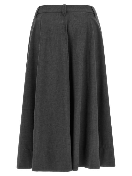  브루넬로 쿠치넬리 스커트 LDM0W07G3951C4078 CHARCOAL - BRUNELLO CUCINELLI