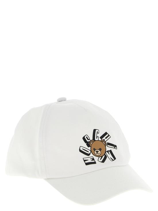  모스키노 볼캡 LDHVX01NLOA00BIANCOOTTICO WHITE - MOSCHINO