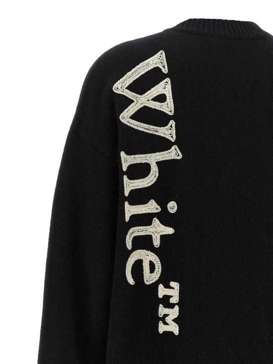  오프화이트 스웨터 LD2FE00534TW043W043 BLACK - OFF WHITE
