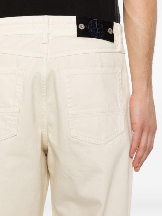  스톤 아일랜드 인디고 데님 로우 루즈핏 파이브 포켓 진 L1S14J100006S0J24V0093 P26 CREAM - STONE ISLAND