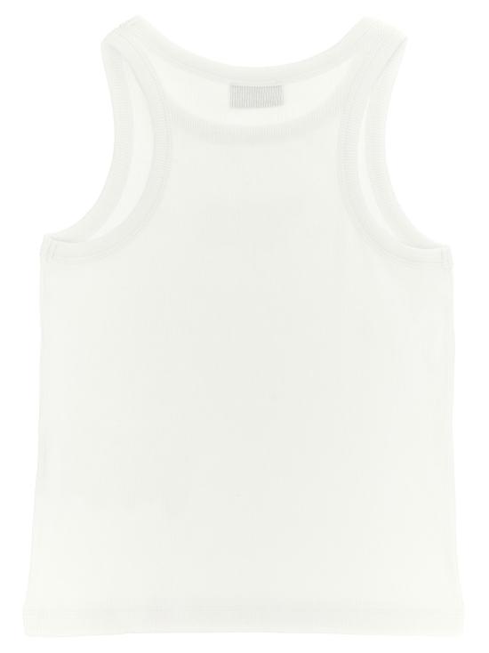  모스키노 민소매 티셔츠 LDHAM06MLBA39BIANCOOTTICO WHITE - MOSCHINO