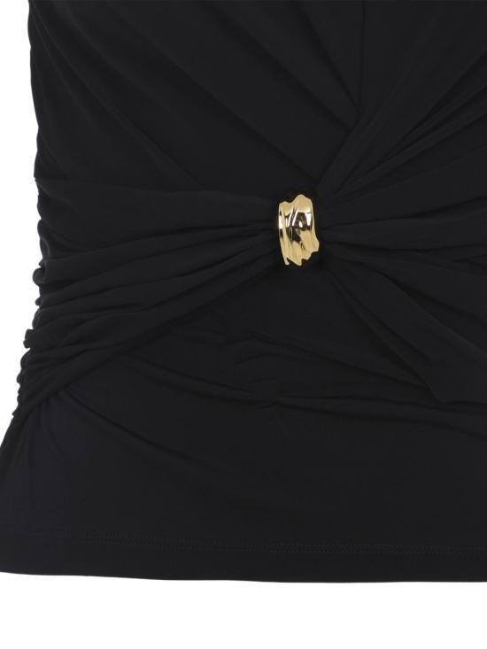  엘리자베타프랜치 민소매 티셔츠 TO03761E2110 P26 BLACK - ELISABETTA FRANCHI