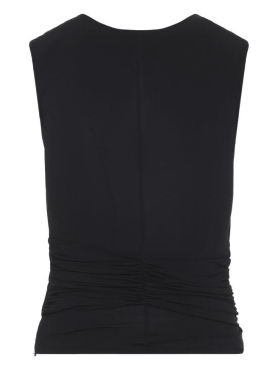  엘리자베타프랜치 민소매 티셔츠 TO03761E2110 P26 BLACK - ELISABETTA FRANCHI