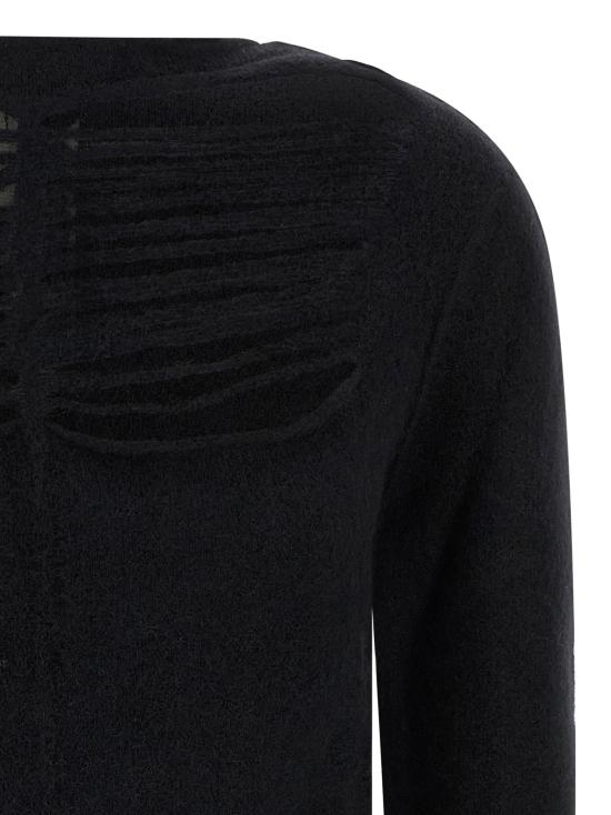  릭 오웬스 스웨터 LDRP02E4601KGRIDP09 BLACK - RICK OWENS