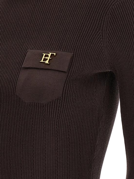  엘리자베타프랜치 스웨터 LDMK05B66E2EV9 BROWN - ELISABETTA FRANCHI