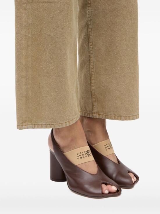  MM6 메종마르지엘라 아나토믹 뉴메릭 슬링백 S59WP0213P3628T2259 AI26 BROWN - MM6 MAISON MARGIELA
