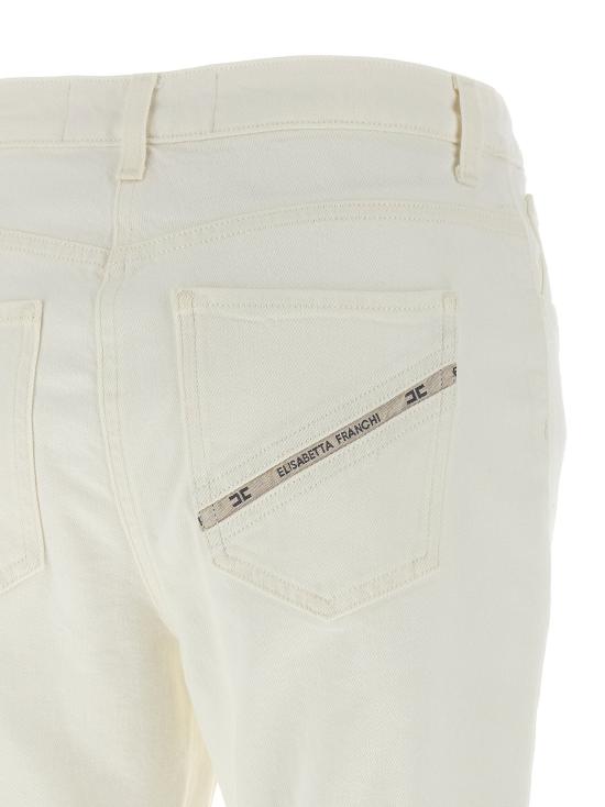  엘리자베타프랜치 데님 팬츠 LDPJ29I61E2360 CREAM - ELISABETTA FRANCHI