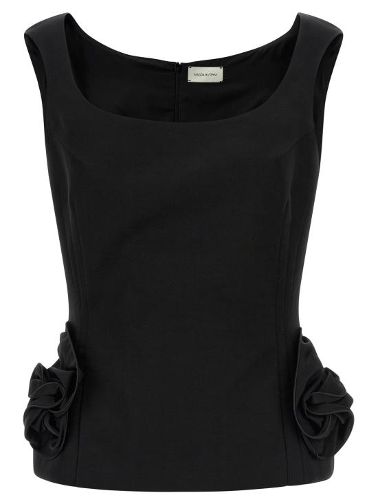  마그다뷰트림 블라우스 LD353426BLACK
