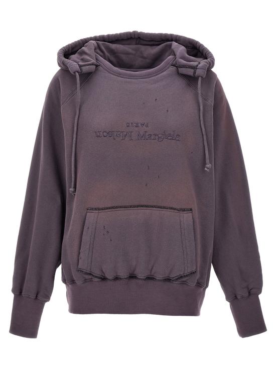  마르지엘라 후드 티셔츠 LDS51GU0128STJ401962 PURPLE