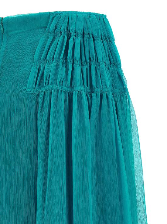  드리스 반 노튼 스커트 LD2610108473040508 TEAL - DRIES VAN NOTEN
