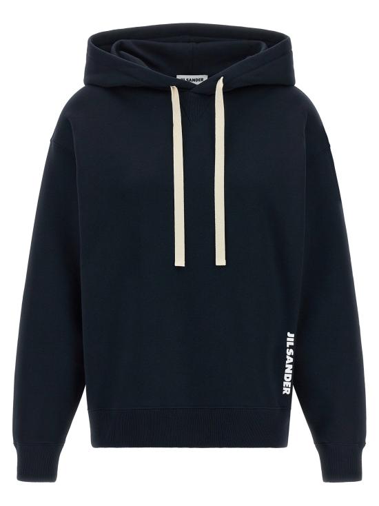  질샌더 후드 티셔츠 LDJ02GU0123J20128402 BLACK