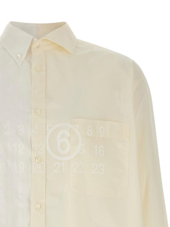  MM6 메종마르지엘라 셔츠 LDSH0DT0025MTN135961 CREAM - MM6 MAISON MARGIELA