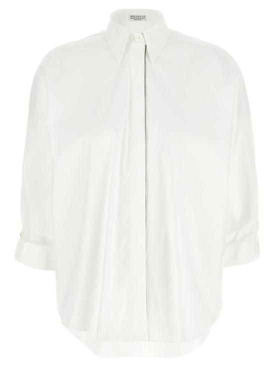  브루넬로 쿠치넬리 셔츠 LDM0091MA636C159 WHITE