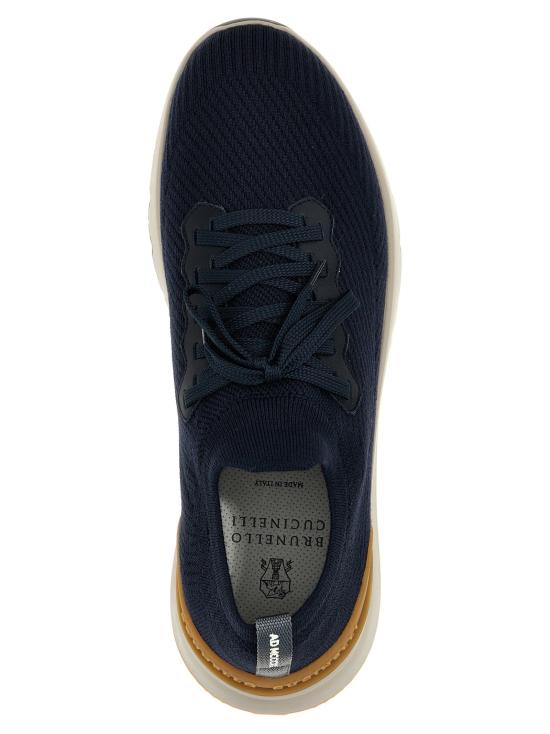  브루넬로 쿠치넬리 스니커즈 LDMZUWLBO253CEG72 NAVY - BRUNELLO CUCINELLI