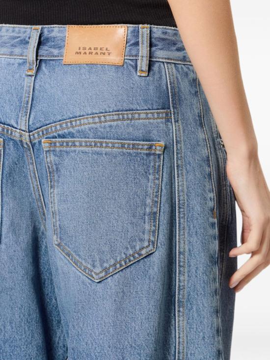  이자벨마랑 오리안 페이디드 데님 배럴 진 PA0584FA D1H04I30LU AI26 BLUE - ISABEL MARANT