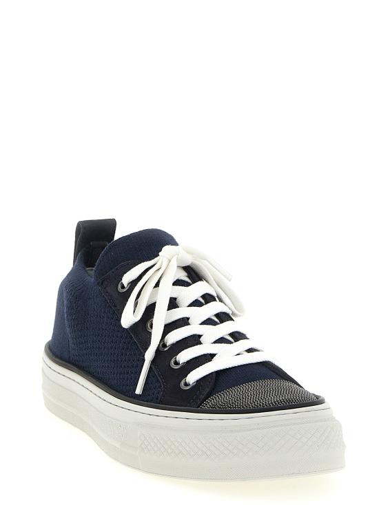  브루넬로 쿠치넬리 스니커즈 LDMZ35G2650C4224 NAVY - BRUNELLO CUCINELLI