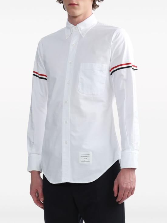  톰브라운 옥스포드 암밴드 클래식 셔츠 MWL150EF0313100 AI26 WHITE - THOM BROWNE