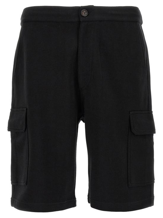  브루넬로 쿠치넬리 숏팬츠 LDMM8313222GC101 BLACK