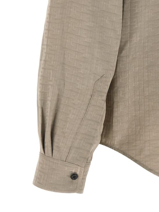  발망 셔츠 LDGH1HS555VI749DJ TAUPE - BALMAIN