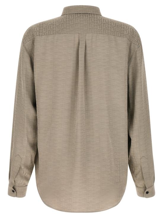  발망 셔츠 LDGH1HS555VI749DJ TAUPE - BALMAIN