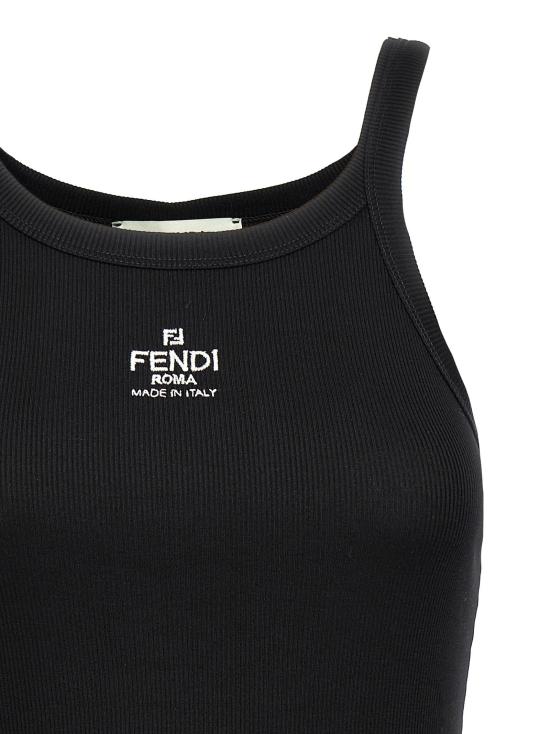  펜디 민소매 티셔츠 LDFS7966ANQMF0GME BLACK - FENDI