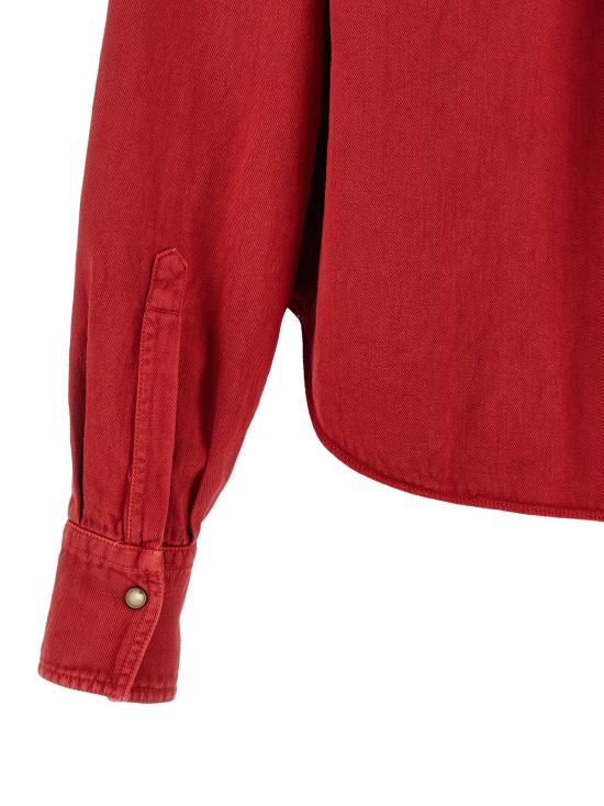  브루넬로 쿠치넬리 셔츠 LDML996NC206C9053 RED - BRUNELLO CUCINELLI