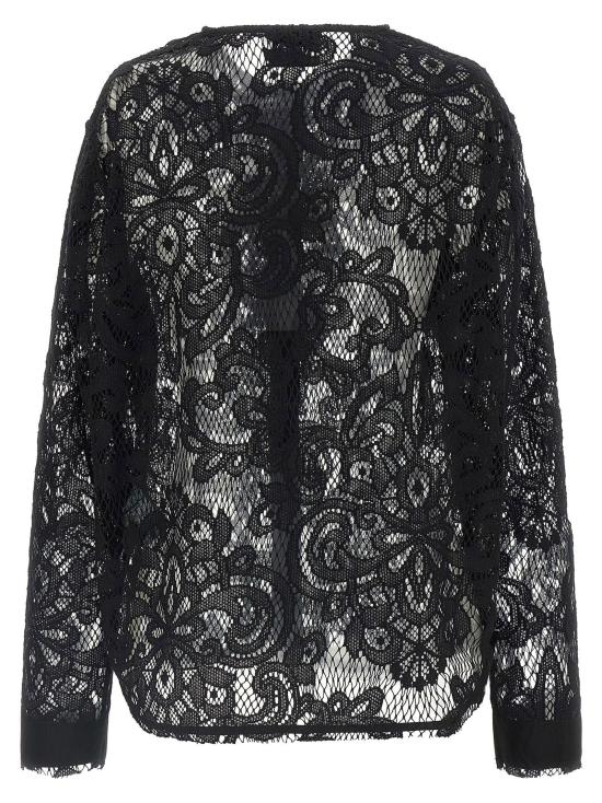  누드 블라우스 LD1103W2625609 BLACK - NUDE