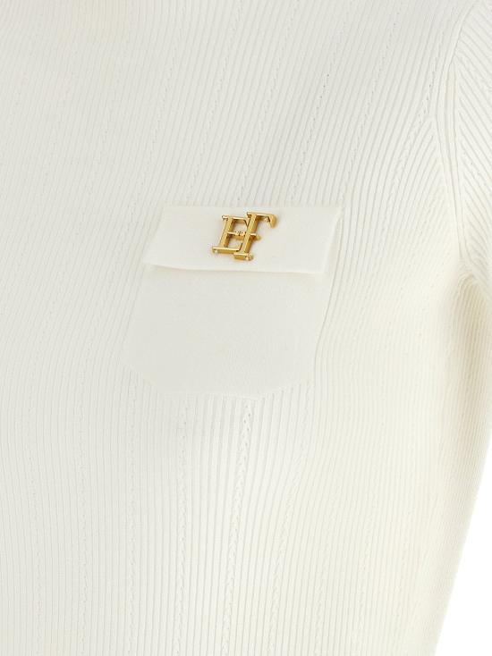  엘리자베타프랜치 스웨터 LDMK05B66E2360 CREAM - ELISABETTA FRANCHI