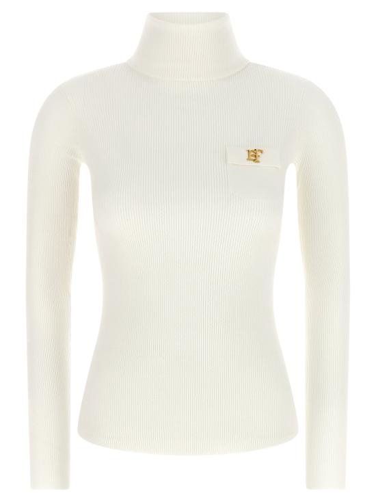  엘리자베타프랜치 스웨터 LDMK05B66E2360 CREAM - ELISABETTA FRANCHI