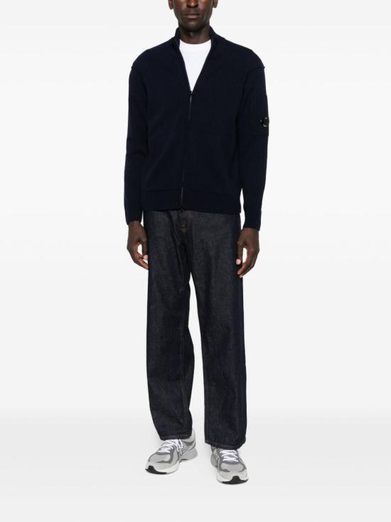  씨피 컴퍼니 가디건 RFCMKN708A110149A888 AI26 NAVY - C.P. COMPANY