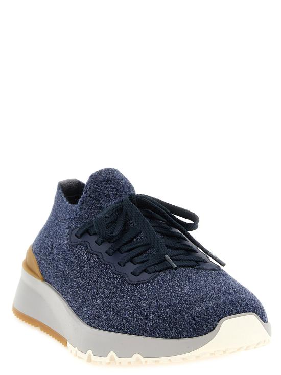  브루넬로 쿠치넬리 스니커즈 LDMZUWLBO253COU50 NAVY - BRUNELLO CUCINELLI