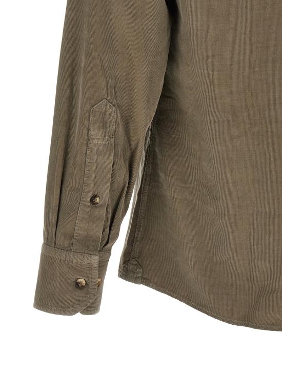  브루넬로 쿠치넬리 셔츠 LDML6884008C6070 GREEN - BRUNELLO CUCINELLI