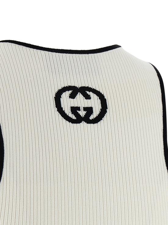  구찌 민소매 티셔츠 LD852456XKFCZ9232 WHITE - GUCCI