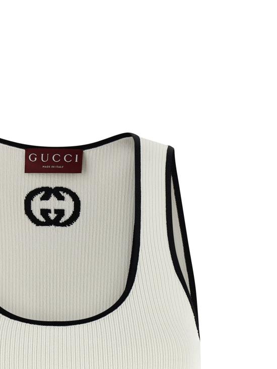  구찌 민소매 티셔츠 LD852456XKFCZ9232 WHITE - GUCCI