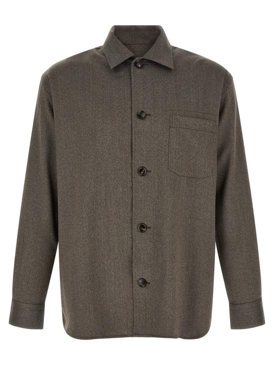  브리오니 셔츠 LDSCHT0LOEA712800 BROWN
