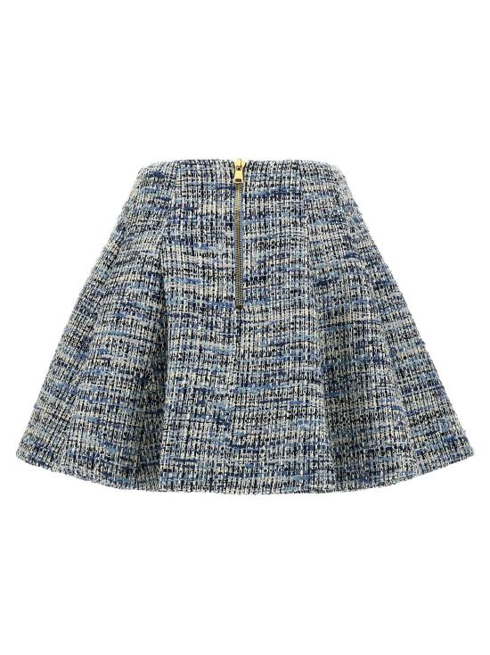  발망 스커트 LDEF1LBA53CF776FC NAVY - BALMAIN