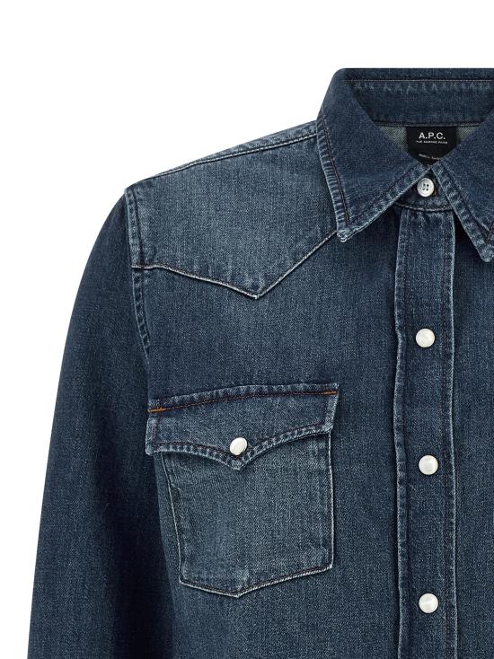  아페쎄 셔츠 LDCOHMEF12644IAL INDIGO - A.P.C.