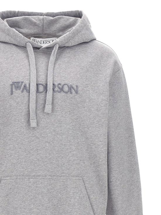  JW앤더슨 후드 티셔츠 LDJW0231PG1632907 GREY - JW ANDERSON