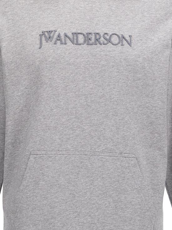  JW앤더슨 후드 티셔츠 LDJW0231PG1632907 GREY - JW ANDERSON