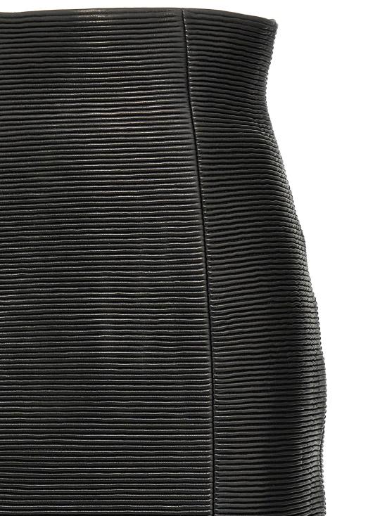  발망 스커트 LDEF1LA495LC620PA BLACK - BALMAIN