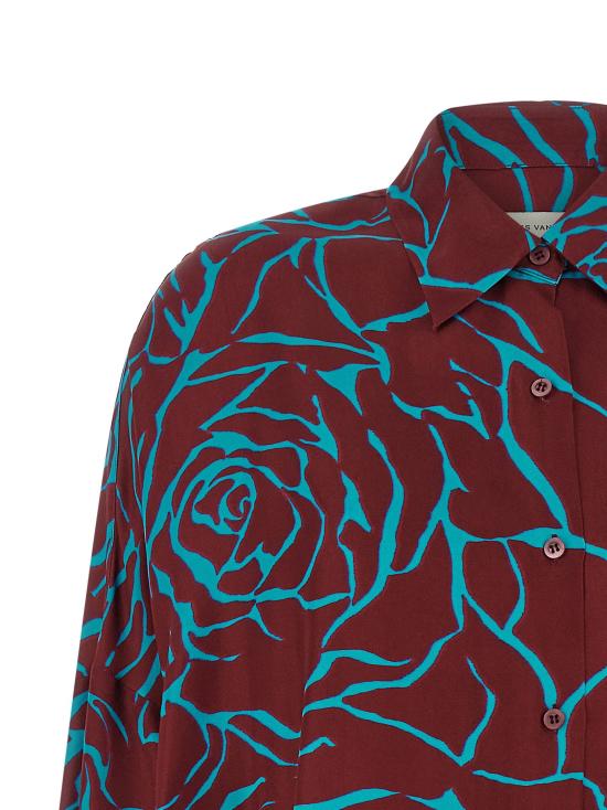  드리스 반 노튼 셔츠 LD2611307003244358 BURGUNDY - DRIES VAN NOTEN